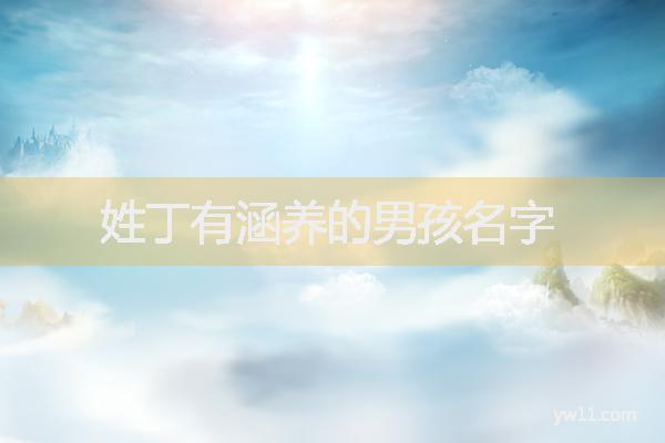 姓丁男孩名字，姓丁有涵养的男孩名字